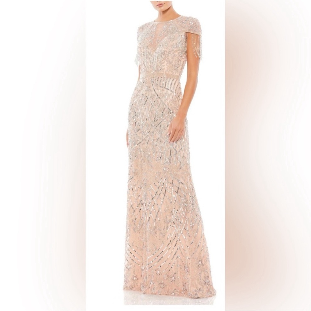 NWT Mac Duggal EMBELlISHED GOWN